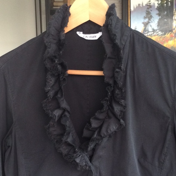 Caliban ruffle front blouse - Picture 4 of 8